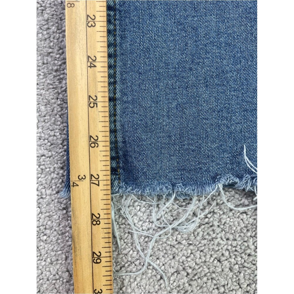 Zara Jeans Women’s 6 Blue Slim Fit Wide Leg Super High Rise Medium Wash Denim - Picture 8 of 10